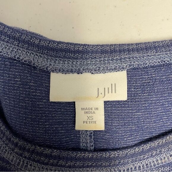 J.JILL STRIPED KNIT SWEATER DRESS/ tunic‎ indigo size XS Petite - Picture 6 of 9